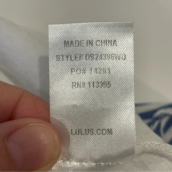 Lulu’s Teague Blue And White Striped Tie Front Dress - Picture 12 of 17